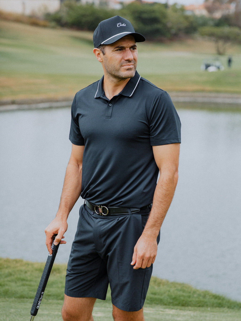 Club Golf Short | Black Classic-fit