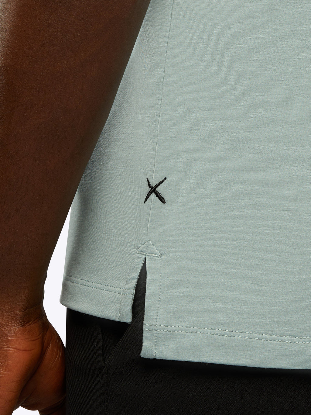 AO Split-Hem Tee | Amalfi Blue Signature-fit PYCA Pro®