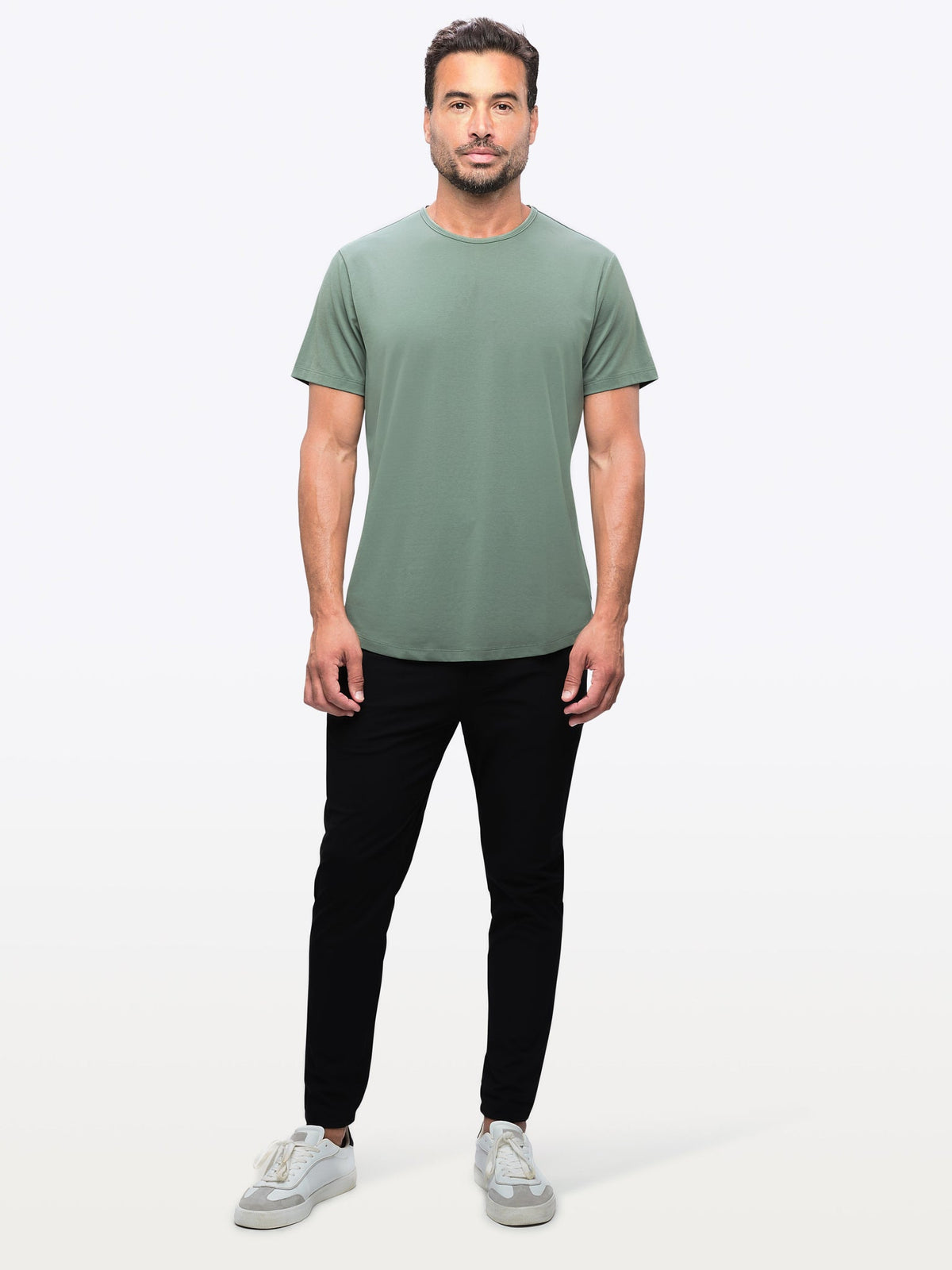 AO Curve-Hem Tee | Basil Signature-fit PYCA Pro®