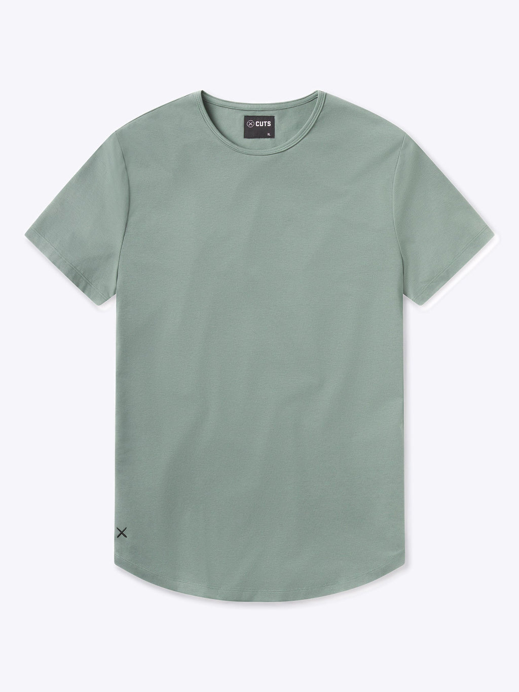AO Curve-Hem Tee | Basil Signature-fit PYCA Pro®