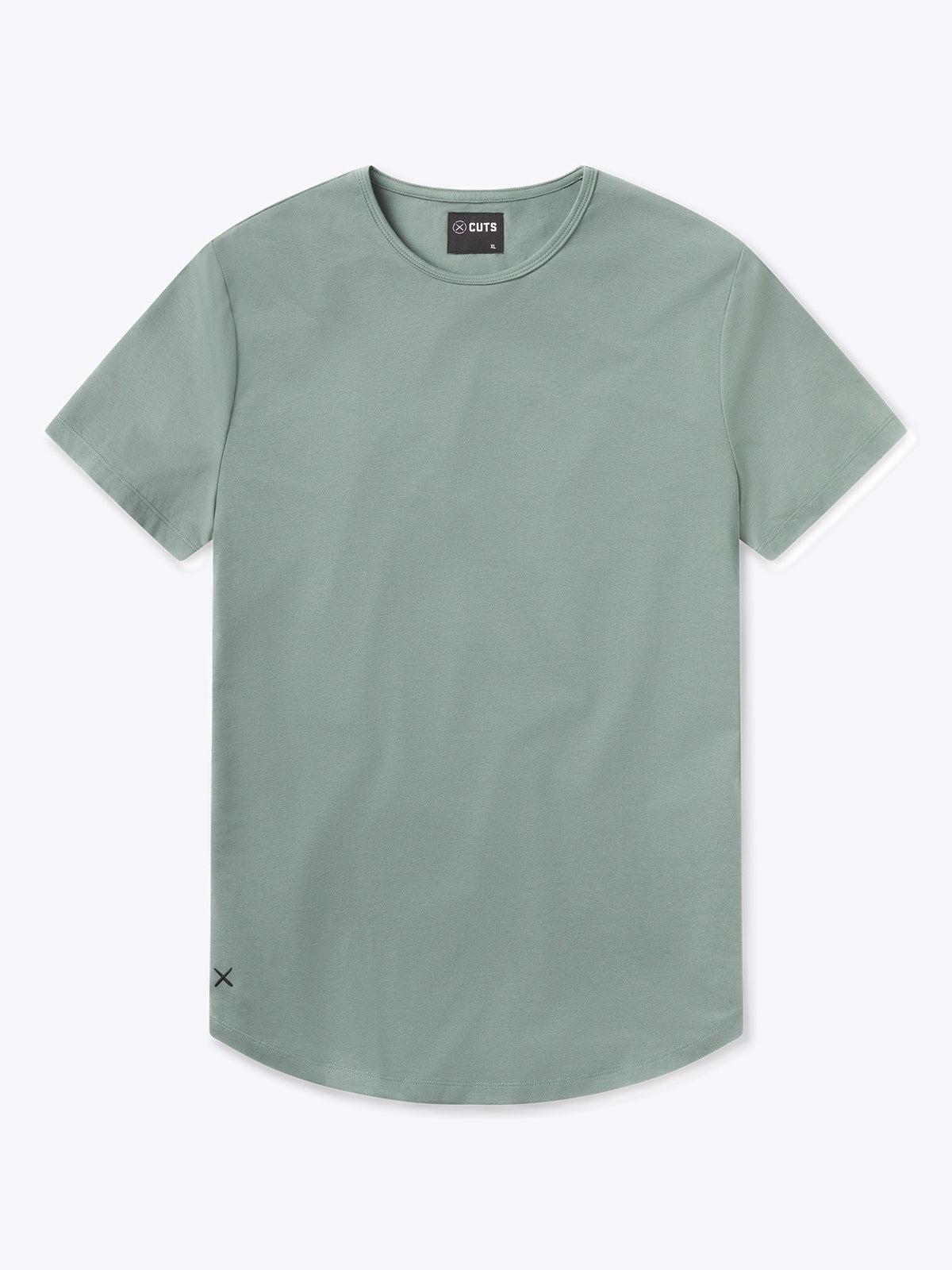 AO Curve-Hem Tee | Basil Signature-fit PYCA Pro®