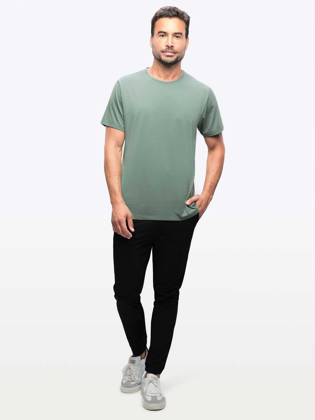 AO Split-Hem Tee | Basil Signature-fit PYCA Pro®