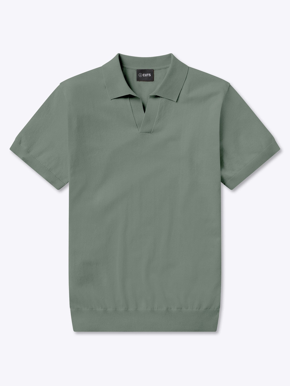 Riviera Knit Polo | Basil Signature-Fit