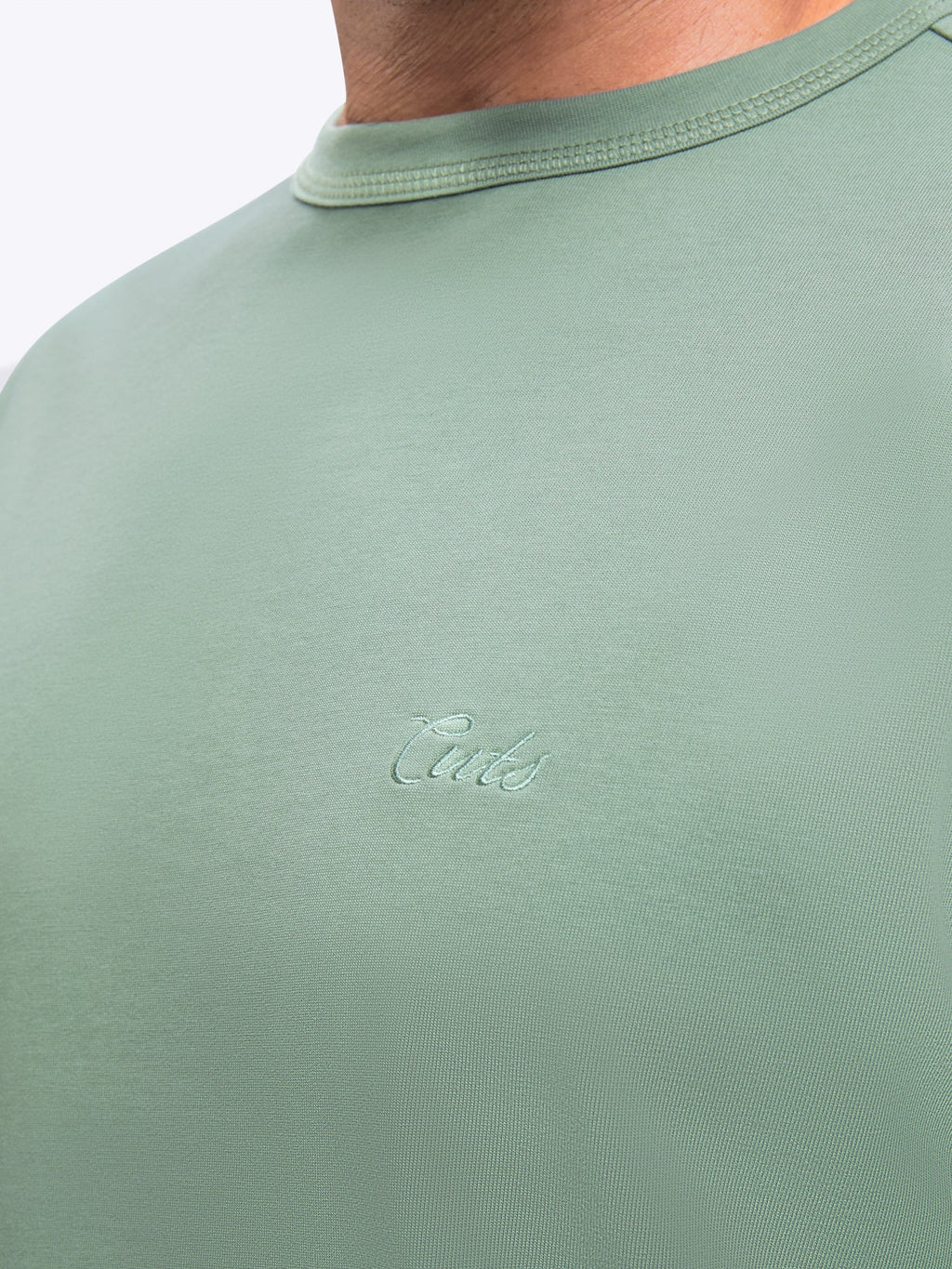 Script Overtime Oversized Tee | Basil Relaxed-Fit