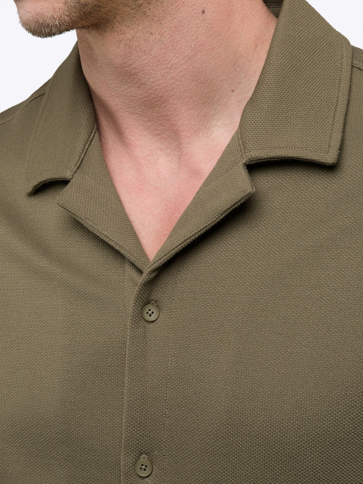 Elevate Pique Button Up | Bay Leaf Classic-fit