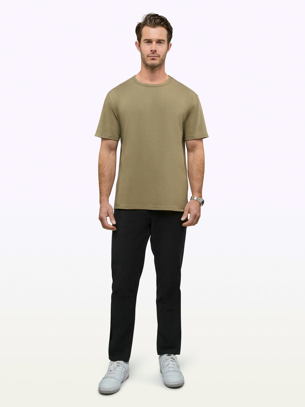 Overtime Oversized Tee | Bay Leaf Relaxed-Fit