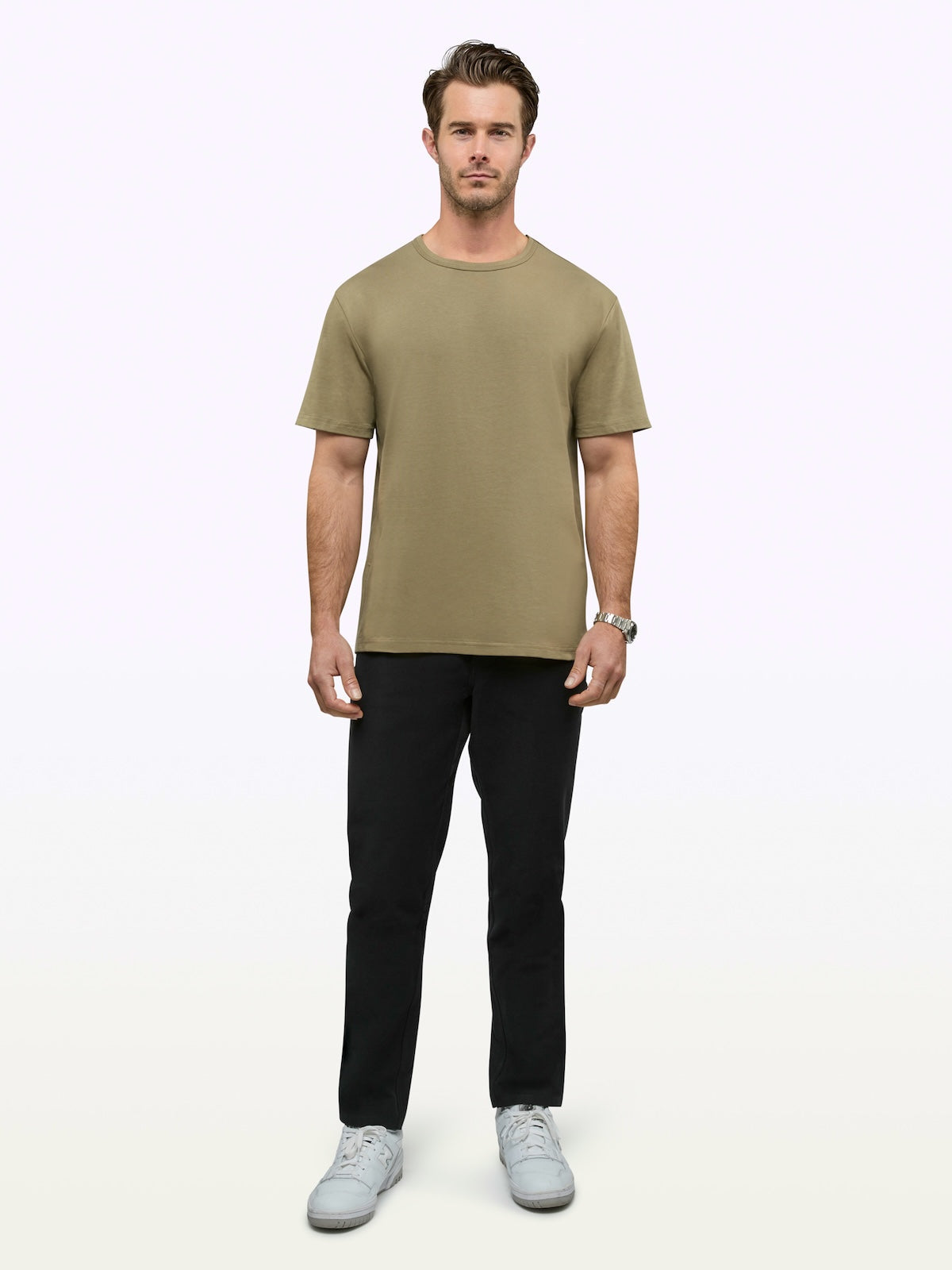 Overtime Oversized Tee | Bay Leaf Relaxed-Fit