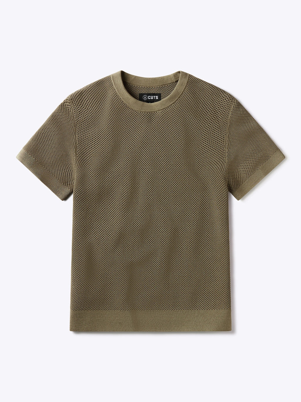 Portofino Crochet Tee | Bay Leaf Classic-fit