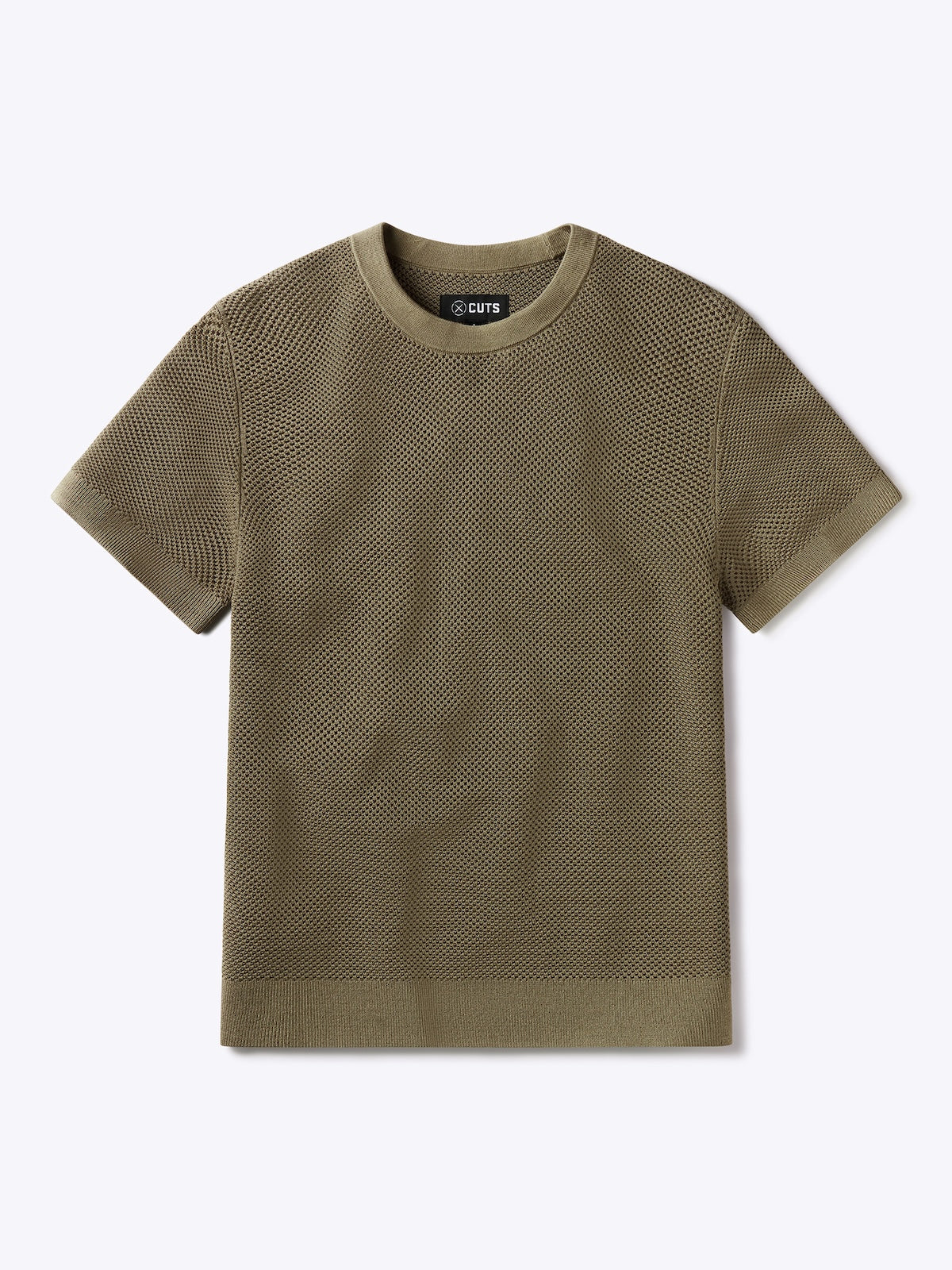 Portofino Crochet Tee | Bay Leaf Classic-fit