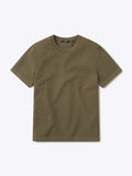 Riviera Knit Textured Tee | Bay Leaf Signature-Fit