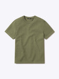 Riviera Knit Textured Tee | Capers Signature-Fit