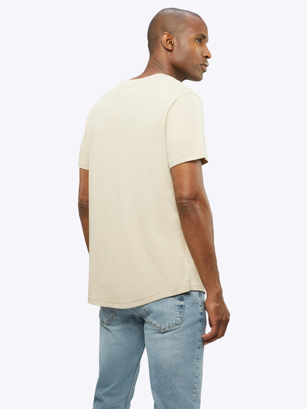 Interknit Pima Cotton Tee | Birch Signature-Fit