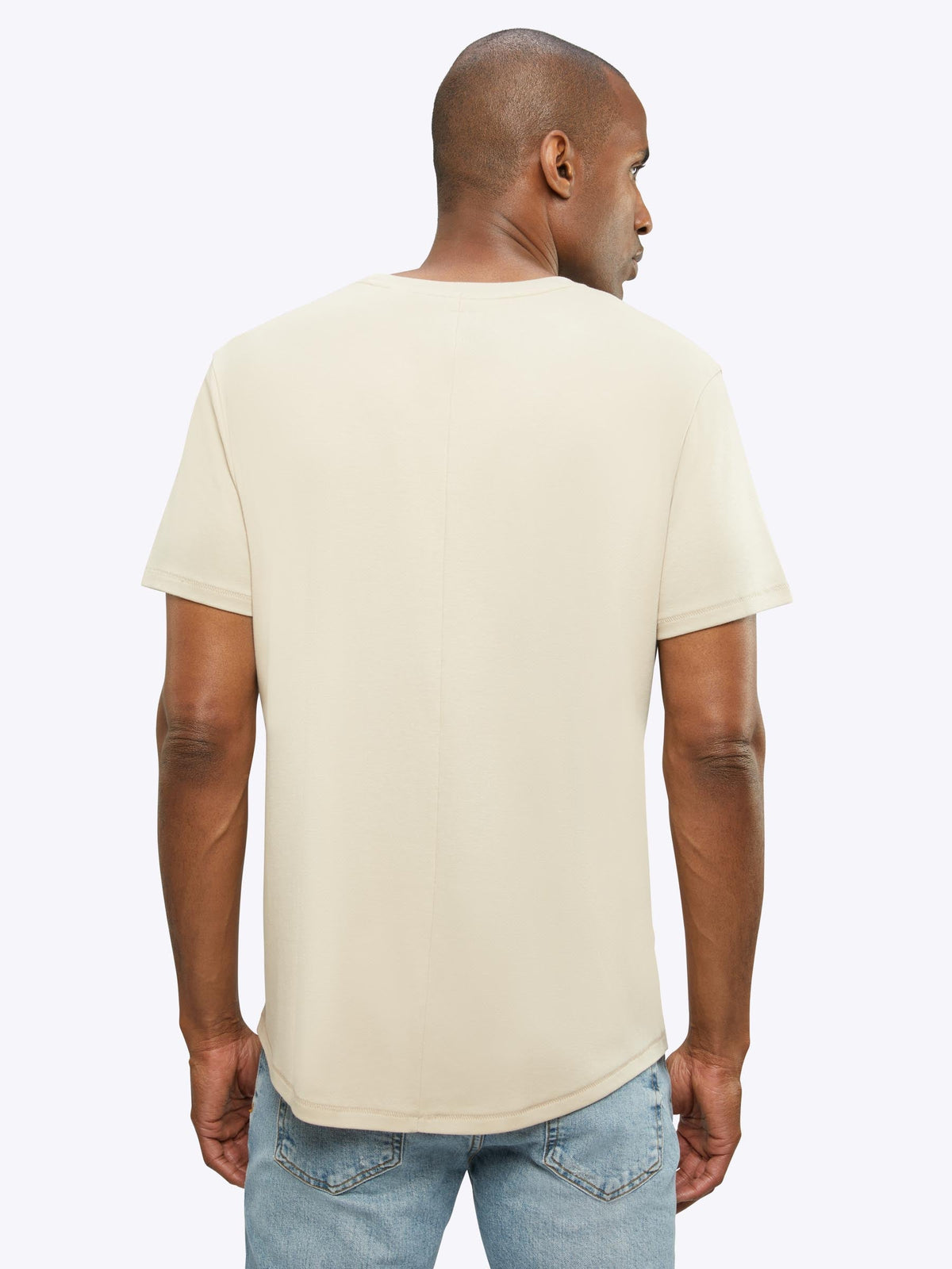 Interknit Pima Cotton Tee | Birch Signature-Fit