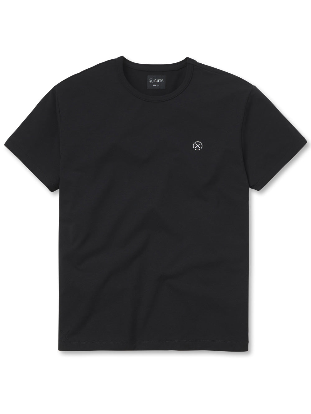 Branded Box Tee | Black Classic-fit Cotton PYCA