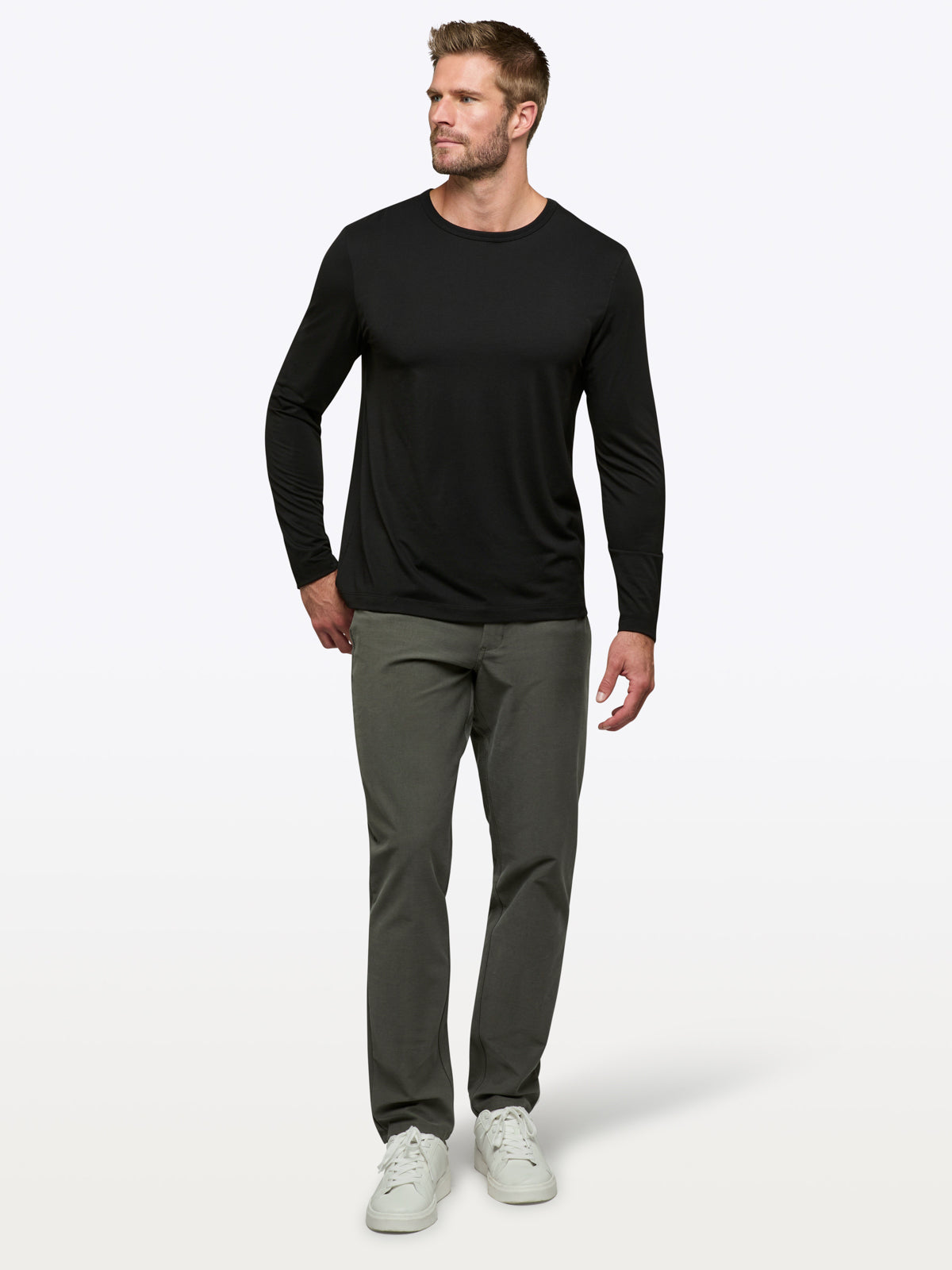 AO Forever Long Sleeve Tee | Black Classic-Fit PYCA Pro®