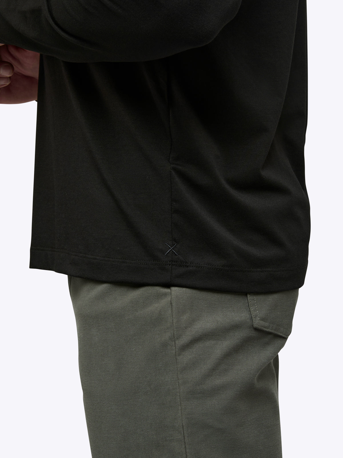 AO Forever Long Sleeve Tee | Black Classic-Fit PYCA Pro®