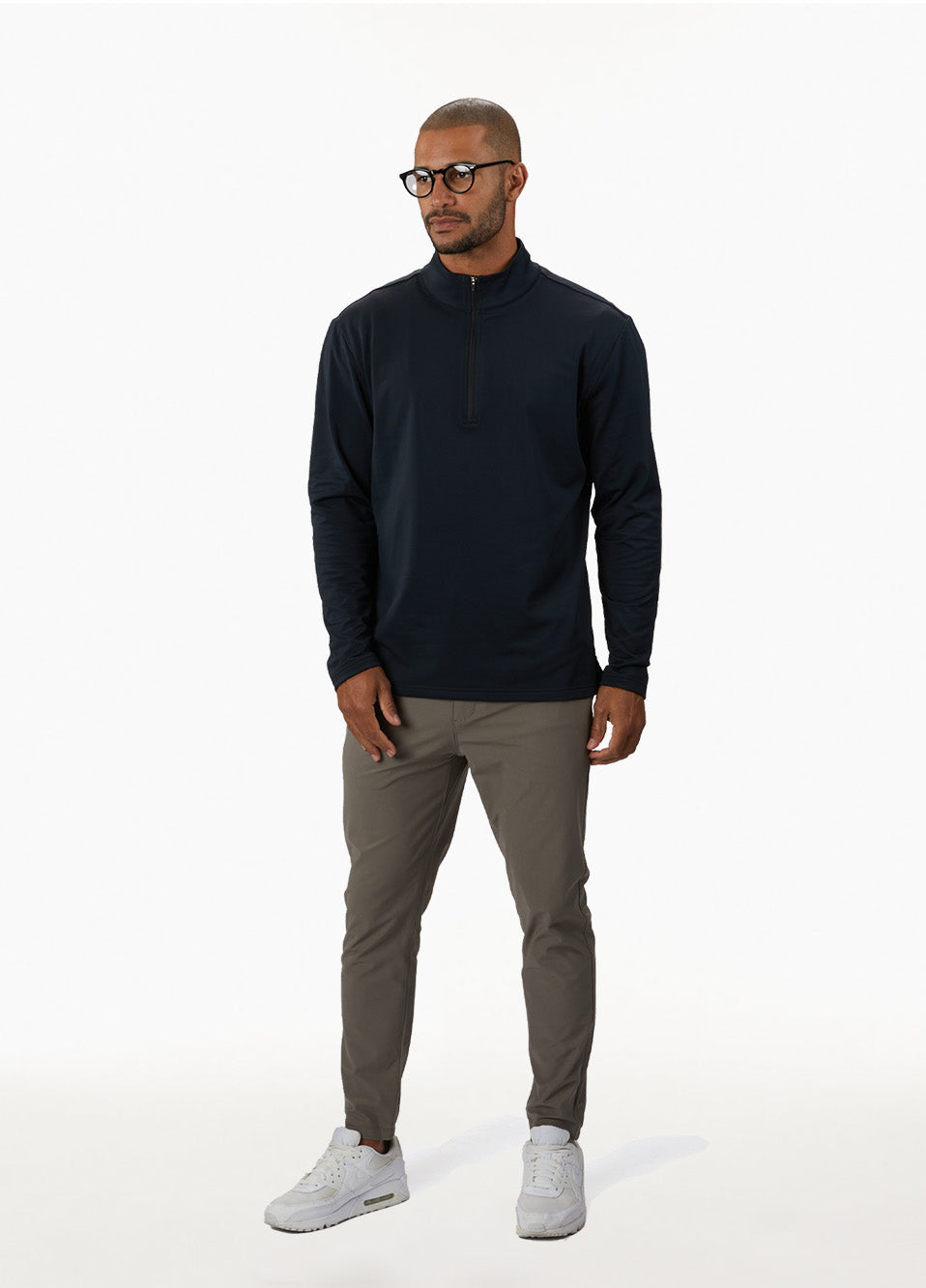 Crossover Fleece Q-Zip | Black Signature-Fit