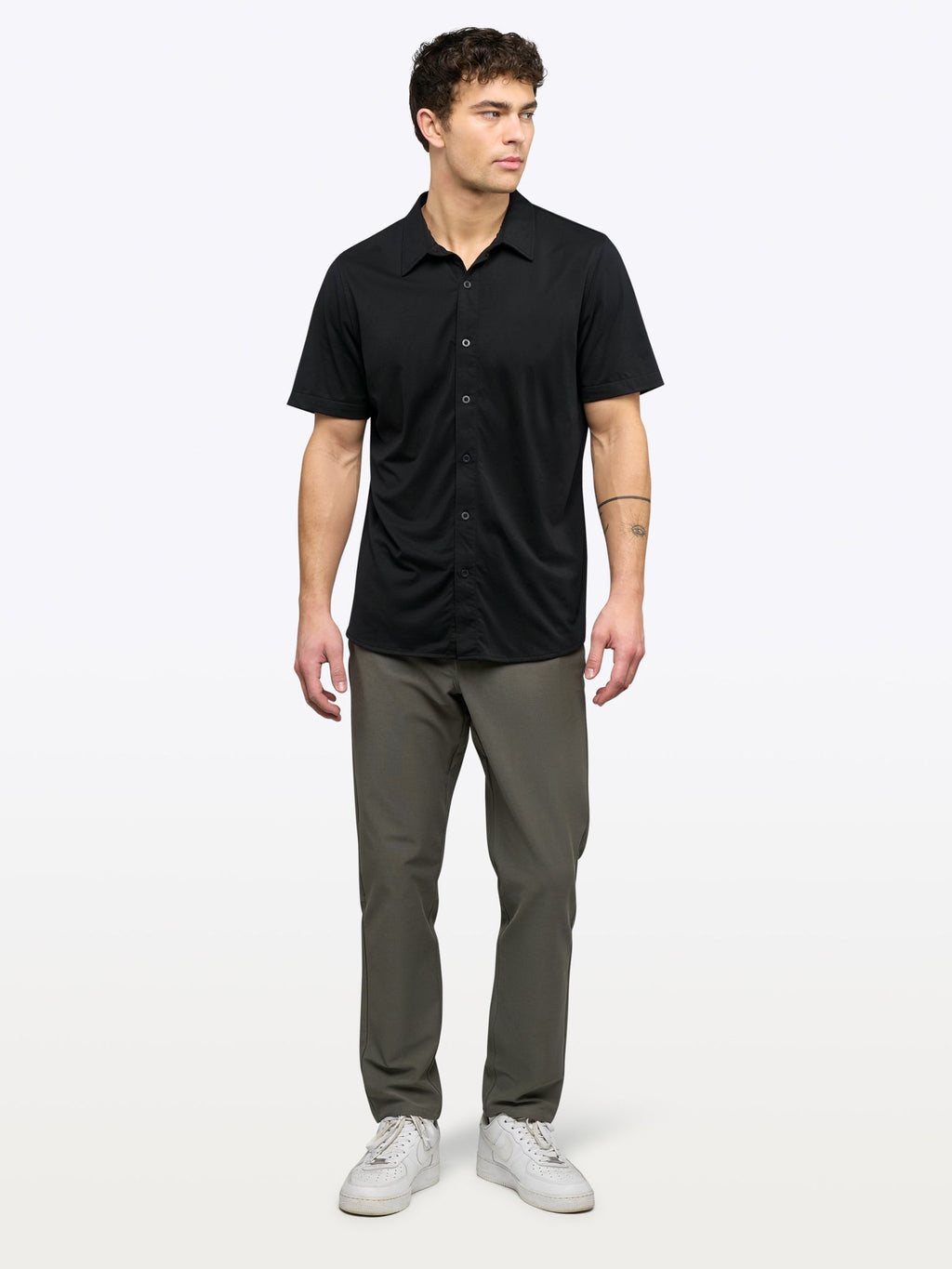 AO Button Up | Black Signature-Fit PYCA Pro®