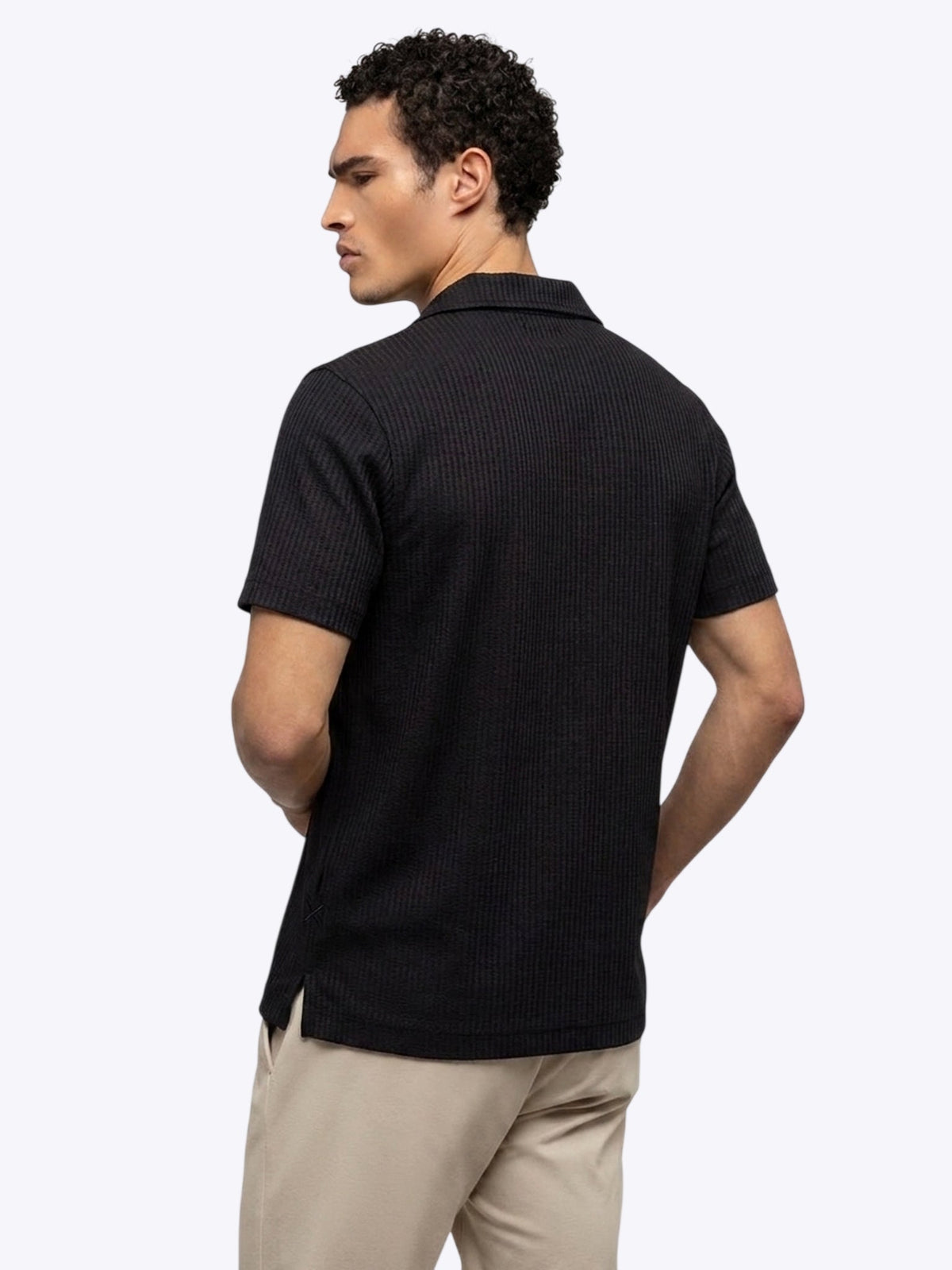 Capri Camp Collar | Black Signature-Fit