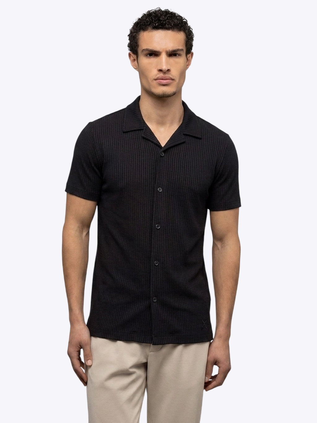 Capri Camp Collar | Black Signature-Fit