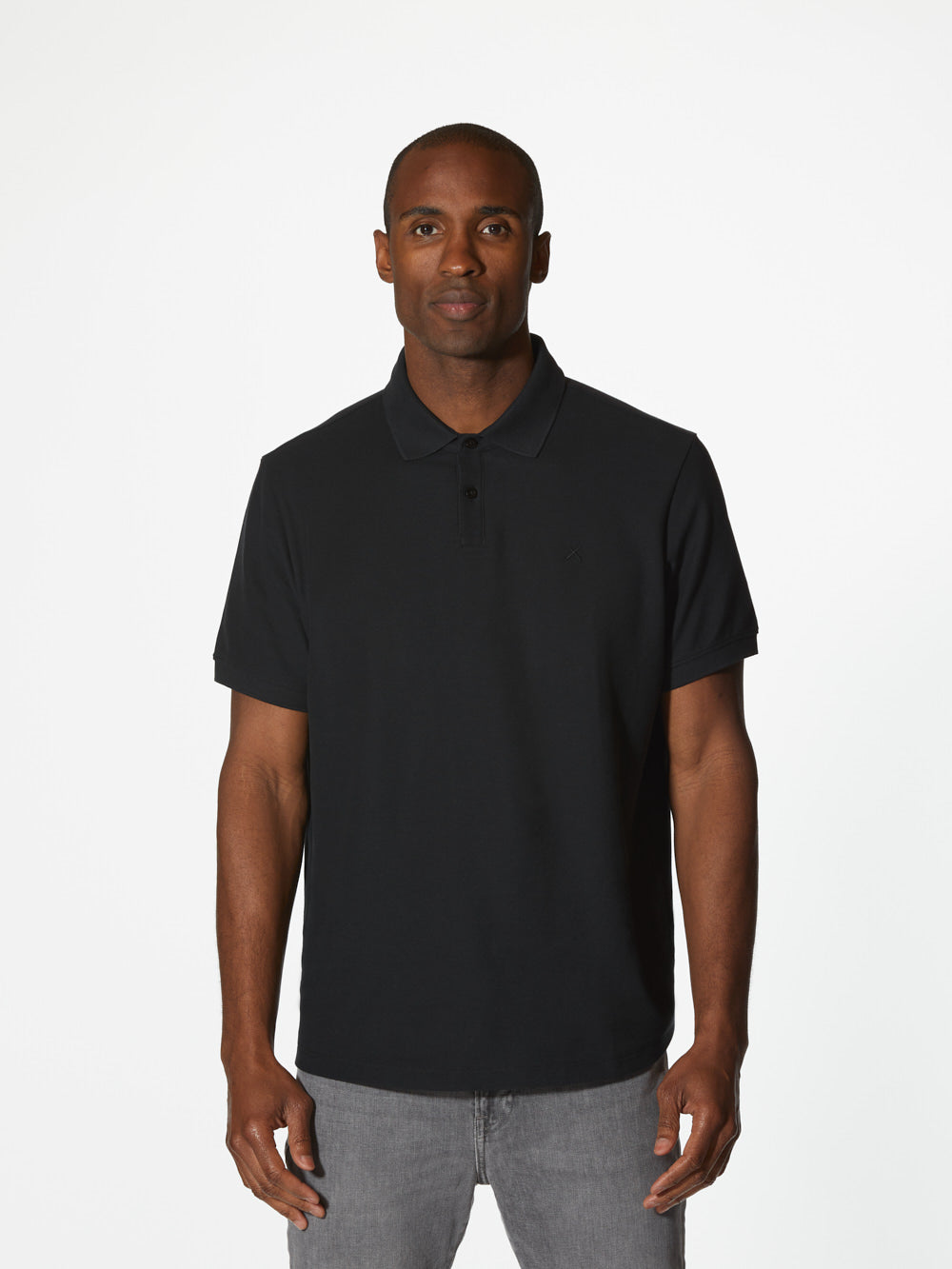 Universal Prestige Polo | Black Classic-fit Pima Cotton
