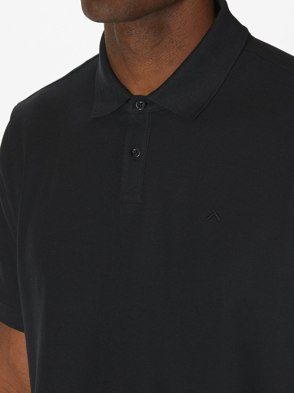 Universal Prestige Polo | Black Classic-fit Pima Cotton