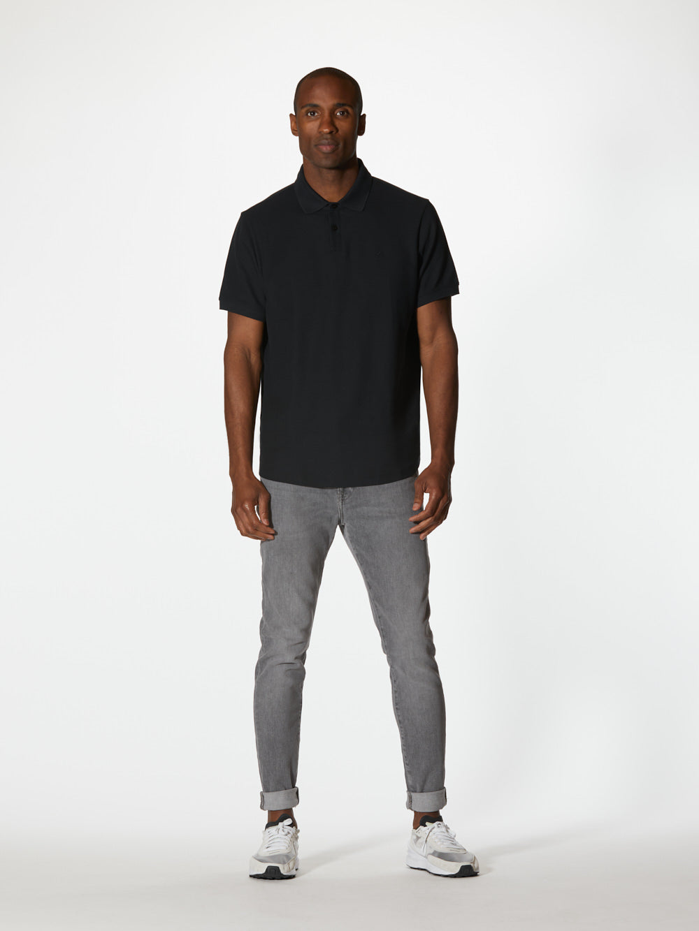 Universal Prestige Polo | Black Classic-fit Pima Cotton