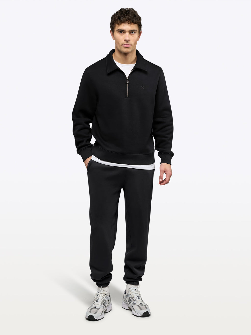 Divine Fleece Q-Zip | Black Classic-fit