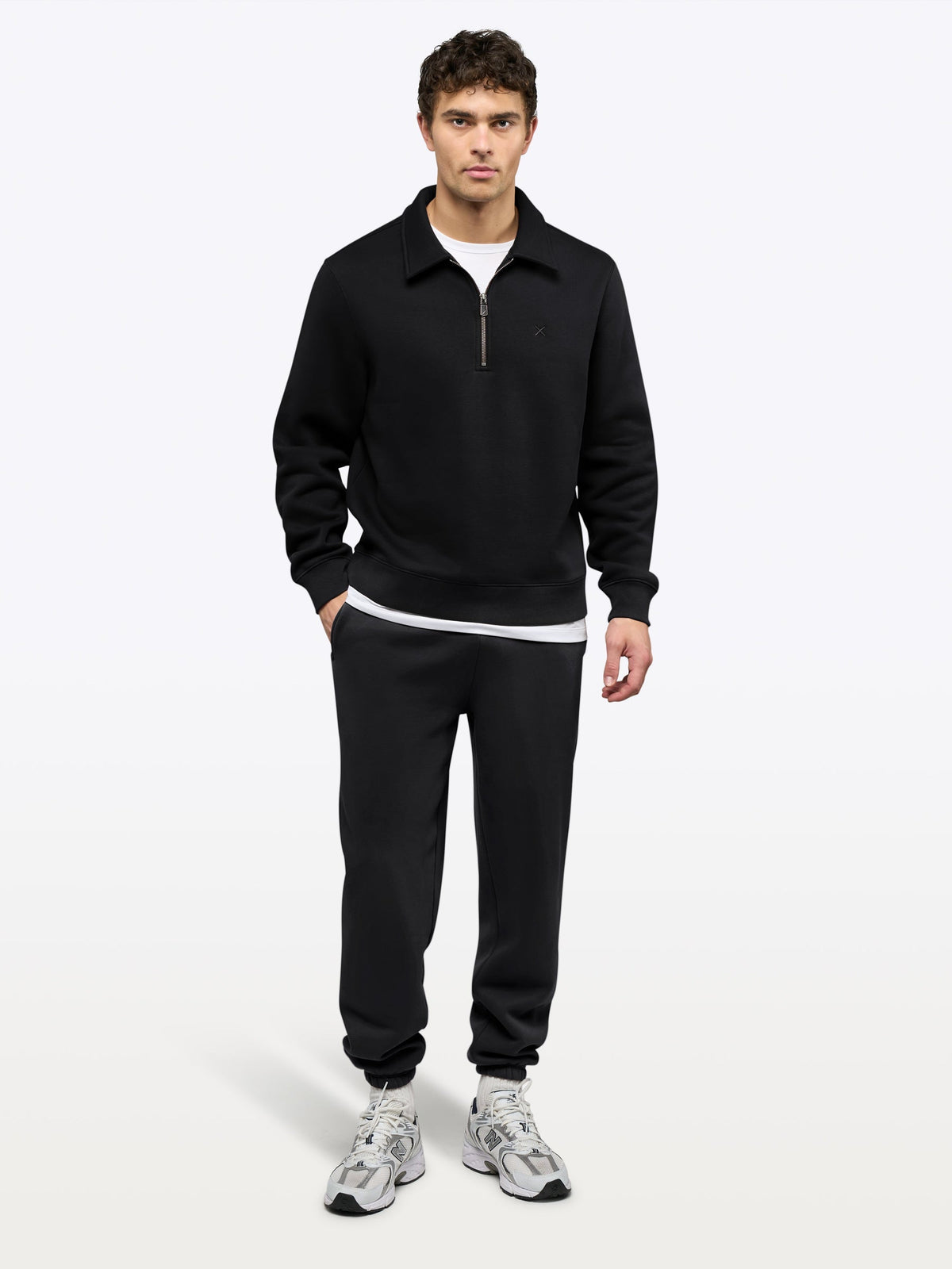 Divine Fleece Q-Zip | Black Classic-fit