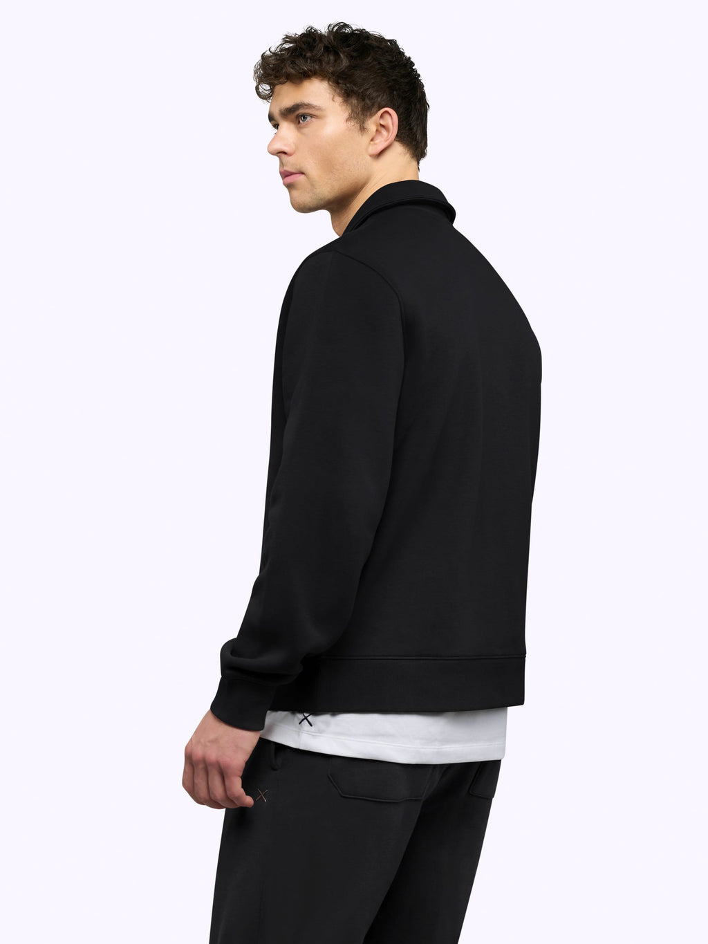 Divine Fleece Q-Zip | Black Classic-fit