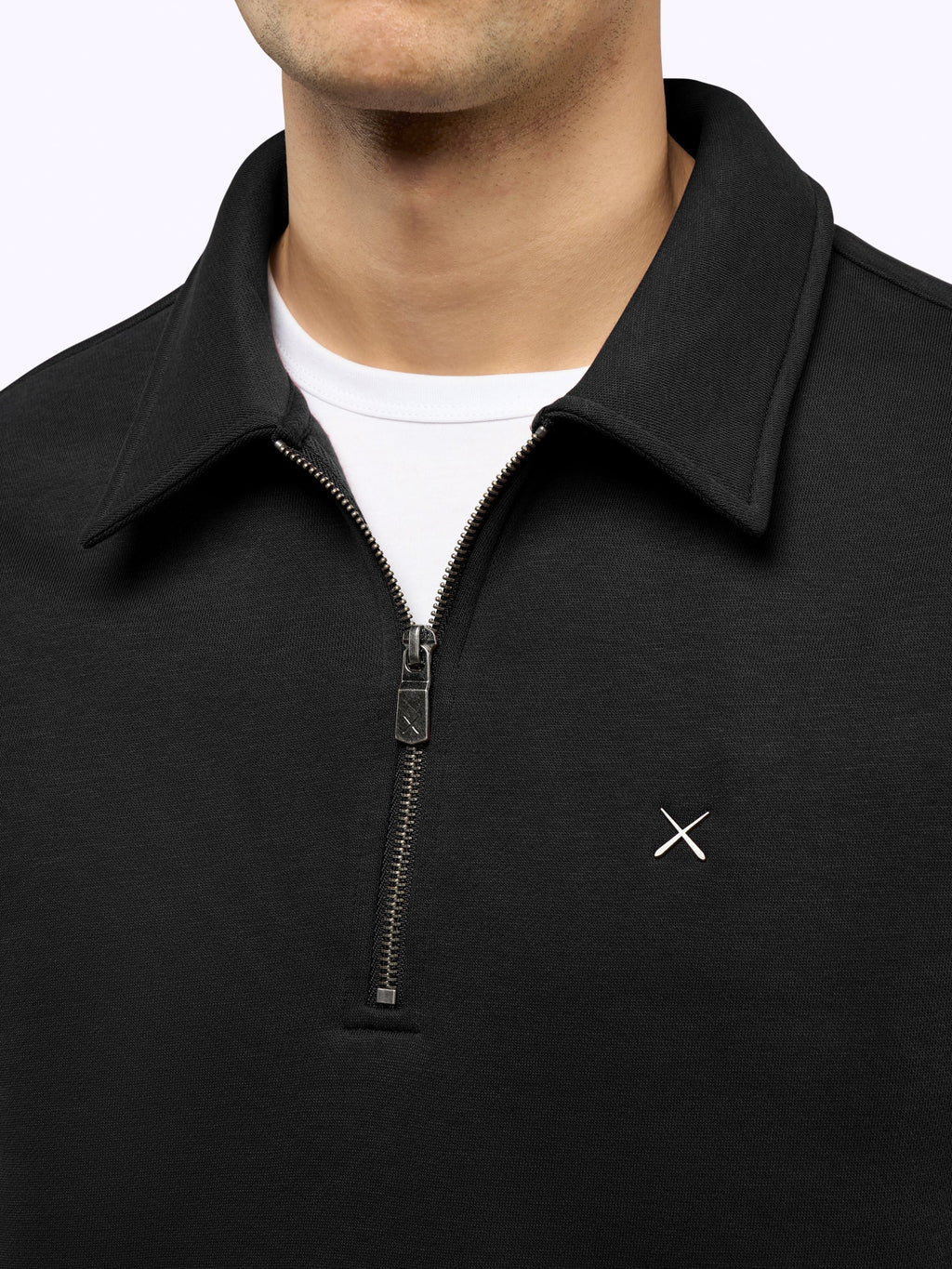 Divine Fleece Q-Zip | Black Classic-fit