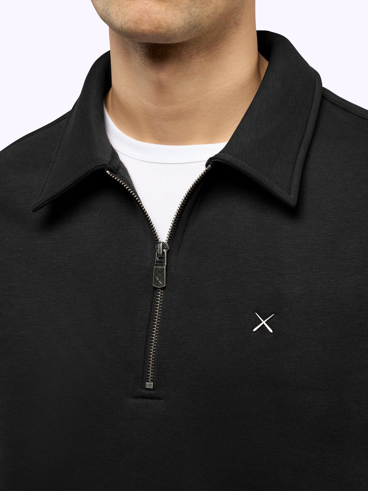 Divine Fleece Q-Zip | Black Classic-fit