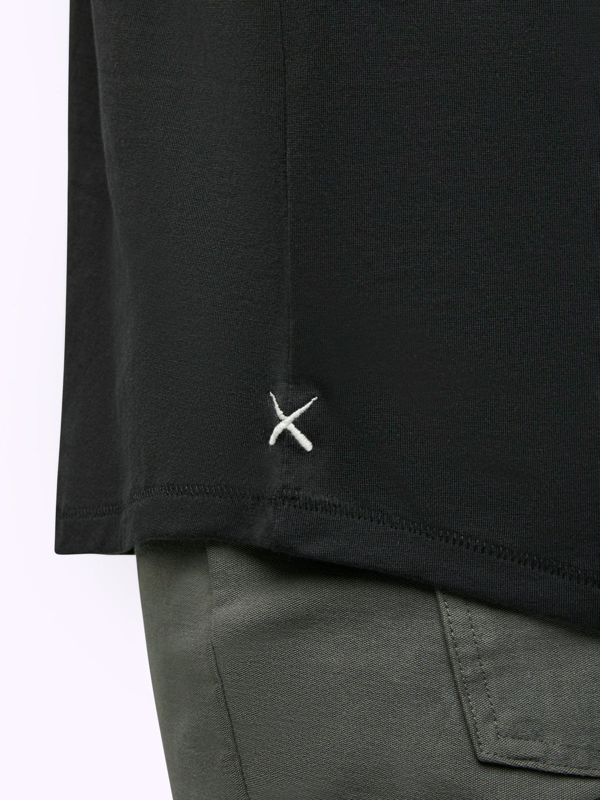 Featherlight Pima Tee | Black Signature-Fit
