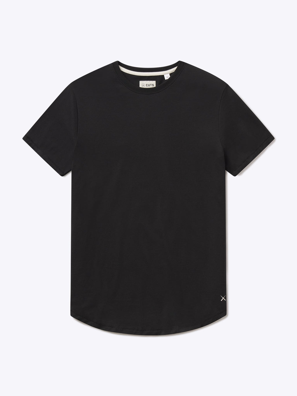 Featherlight Pima Tee | Black Signature-Fit