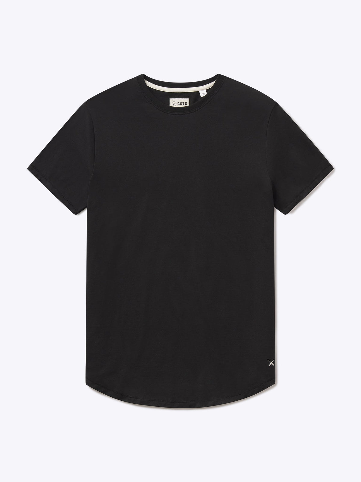Featherlight Pima Tee | Black Signature-Fit