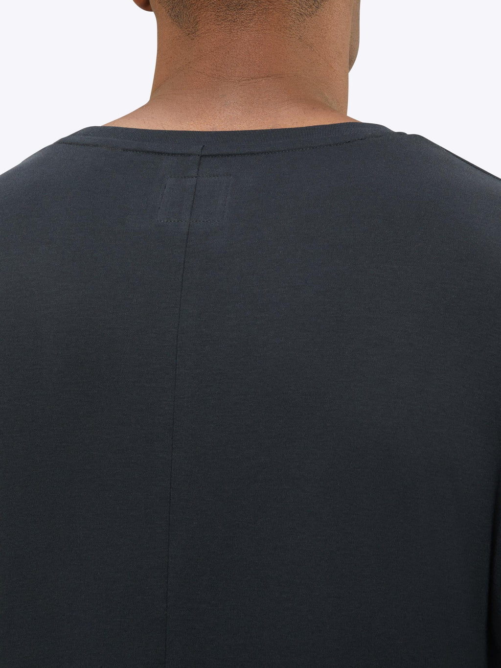 Interknit Long Sleeve Pima Cotton Tee | Black Signature-Fit