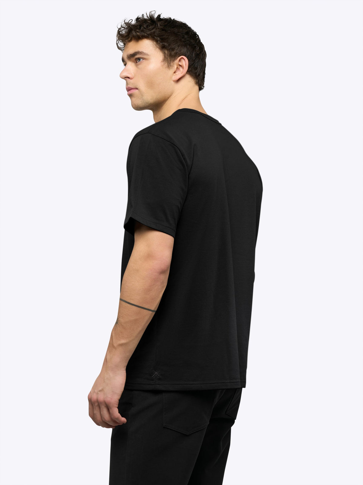 Overtime Oversized Tee | Black Relaxed-Fit