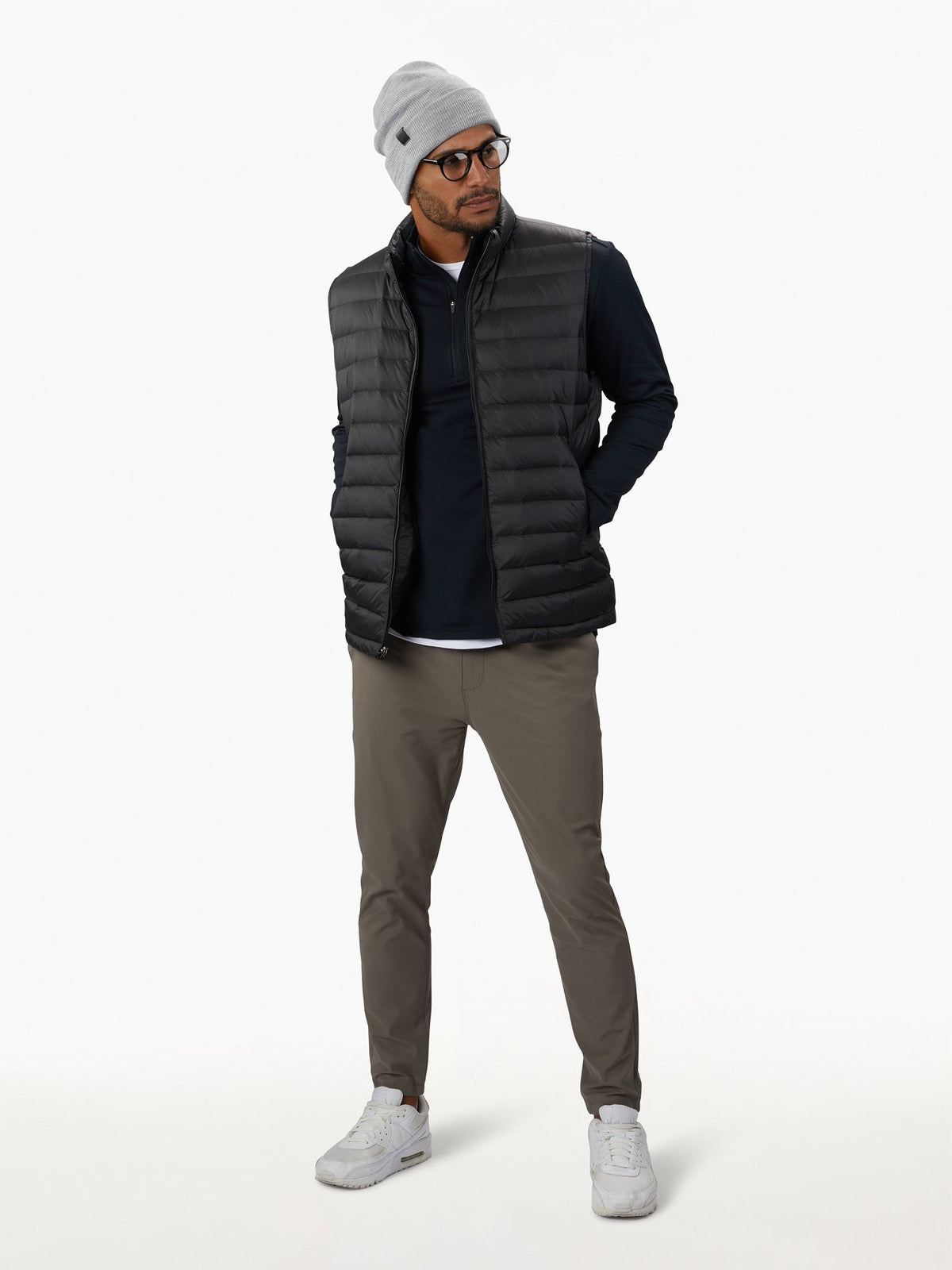 Crossover Fleece Q-Zip | Black Signature-Fit