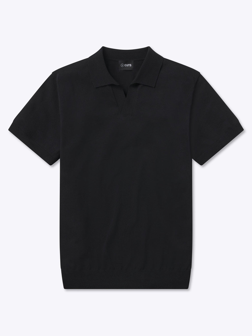 Riviera Knit Polo | Black Signature-Fit
