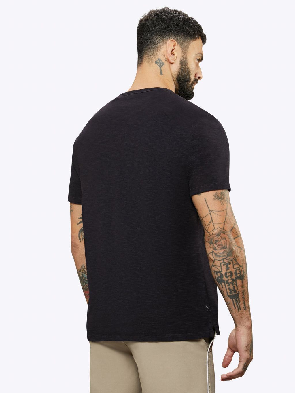 Riva Slub Tee | Black Classic-Fit