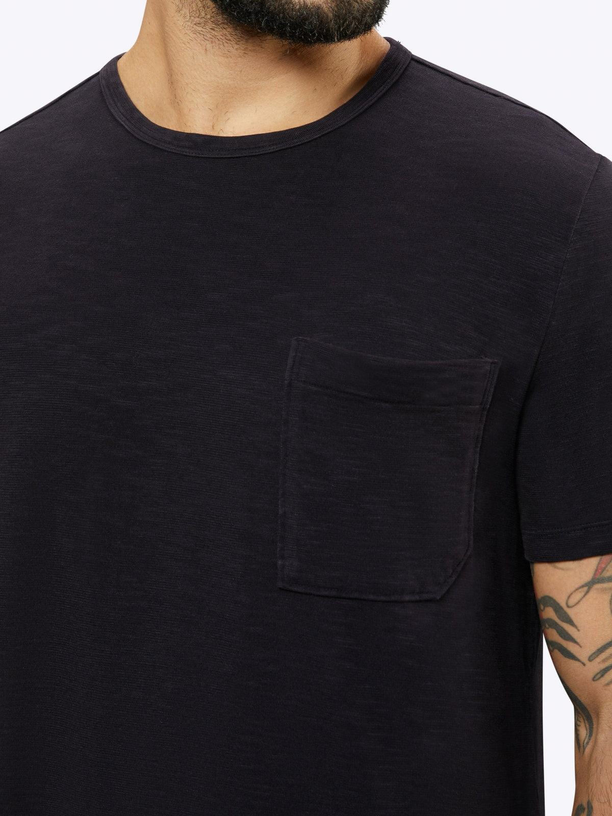 Riva Slub Tee | Black Classic-Fit