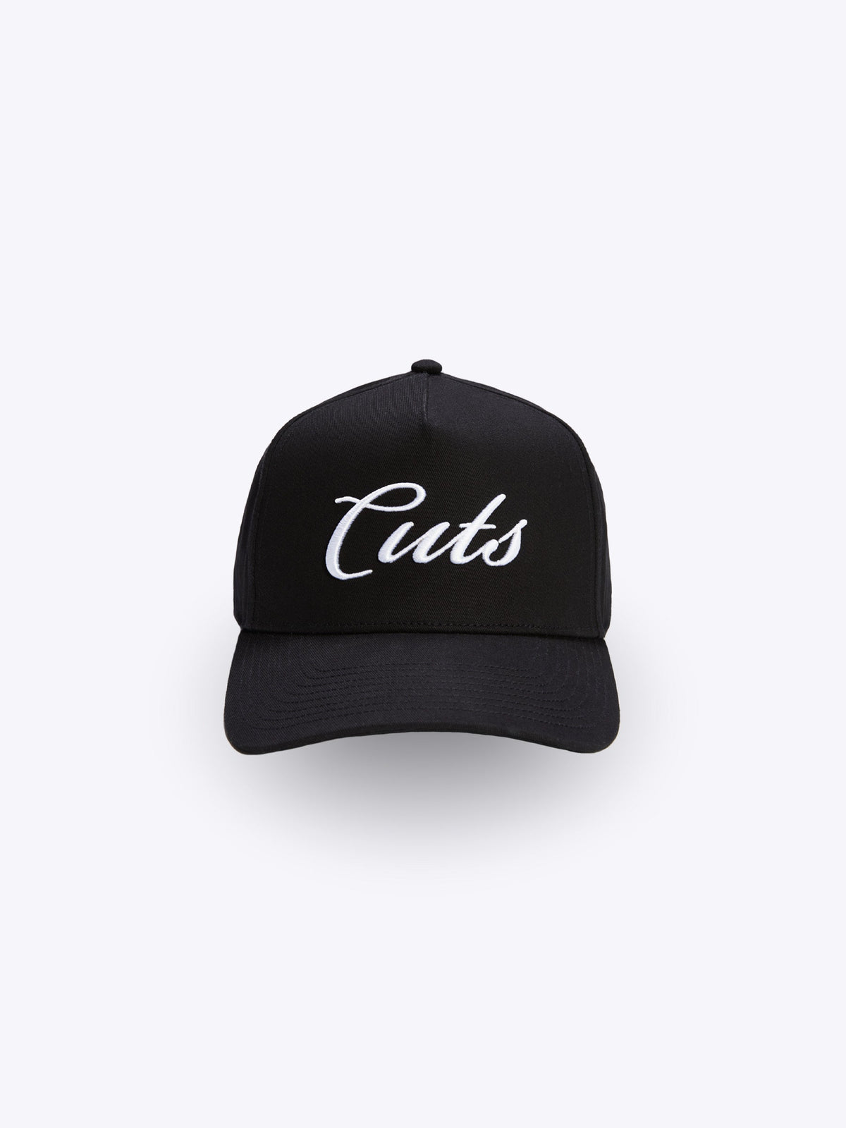 Script A-Frame Hat | Black w/ White
