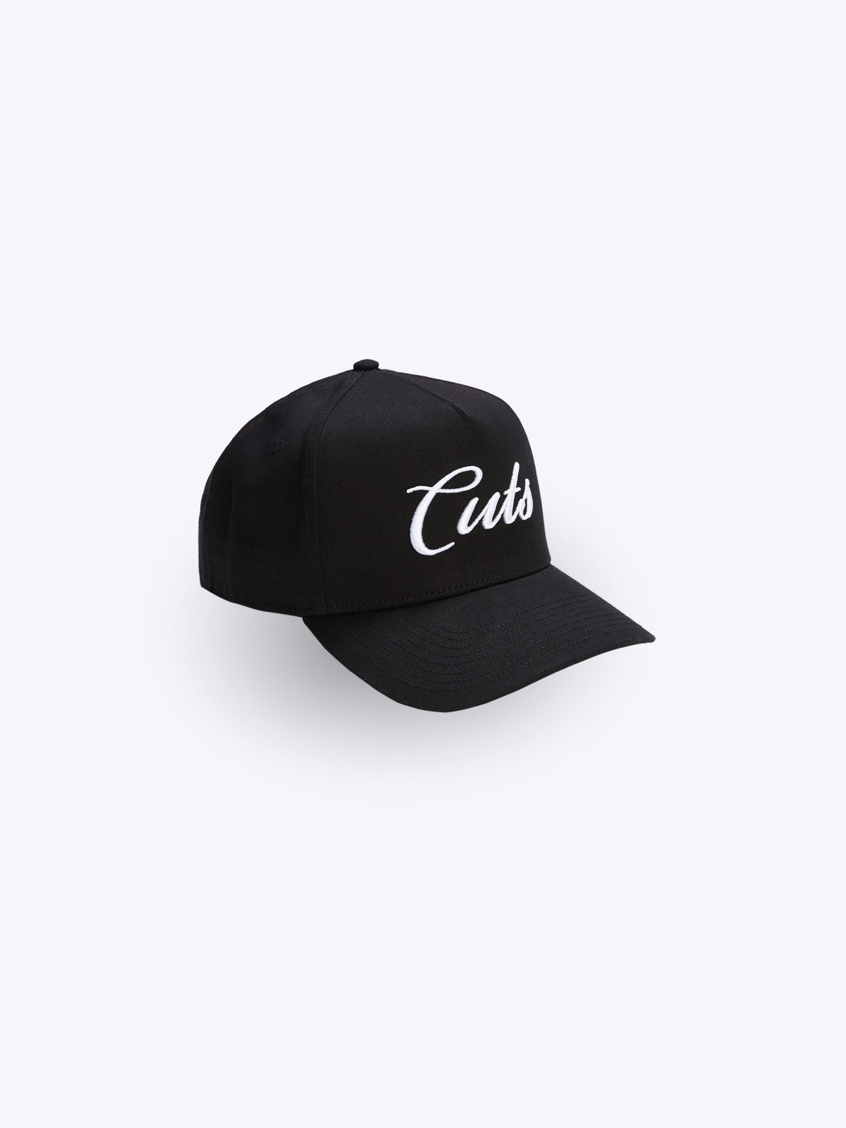 Script A-Frame Hat | Black w/ White