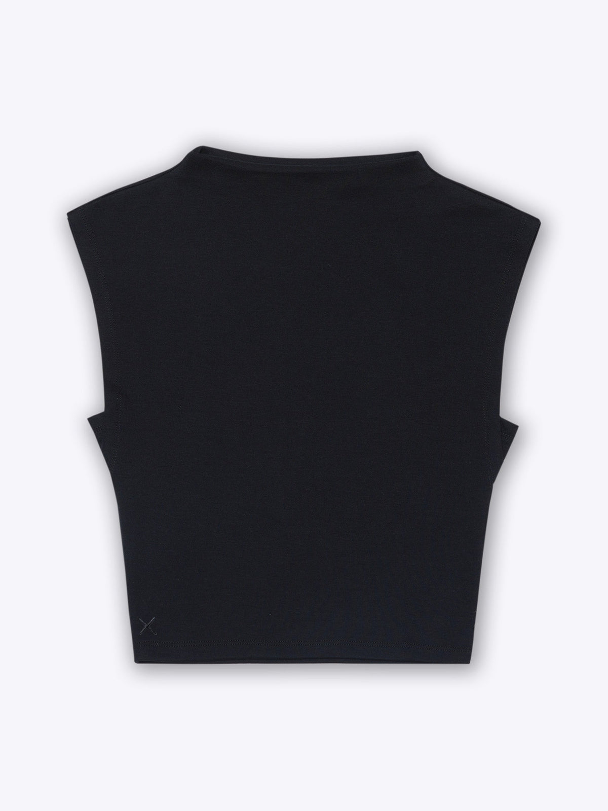 Sleeveless Tomboy Tee | Black Tomboy-Cotton™