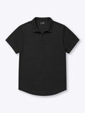 SoHo Ribbed Polo | Black Signature-Fit
