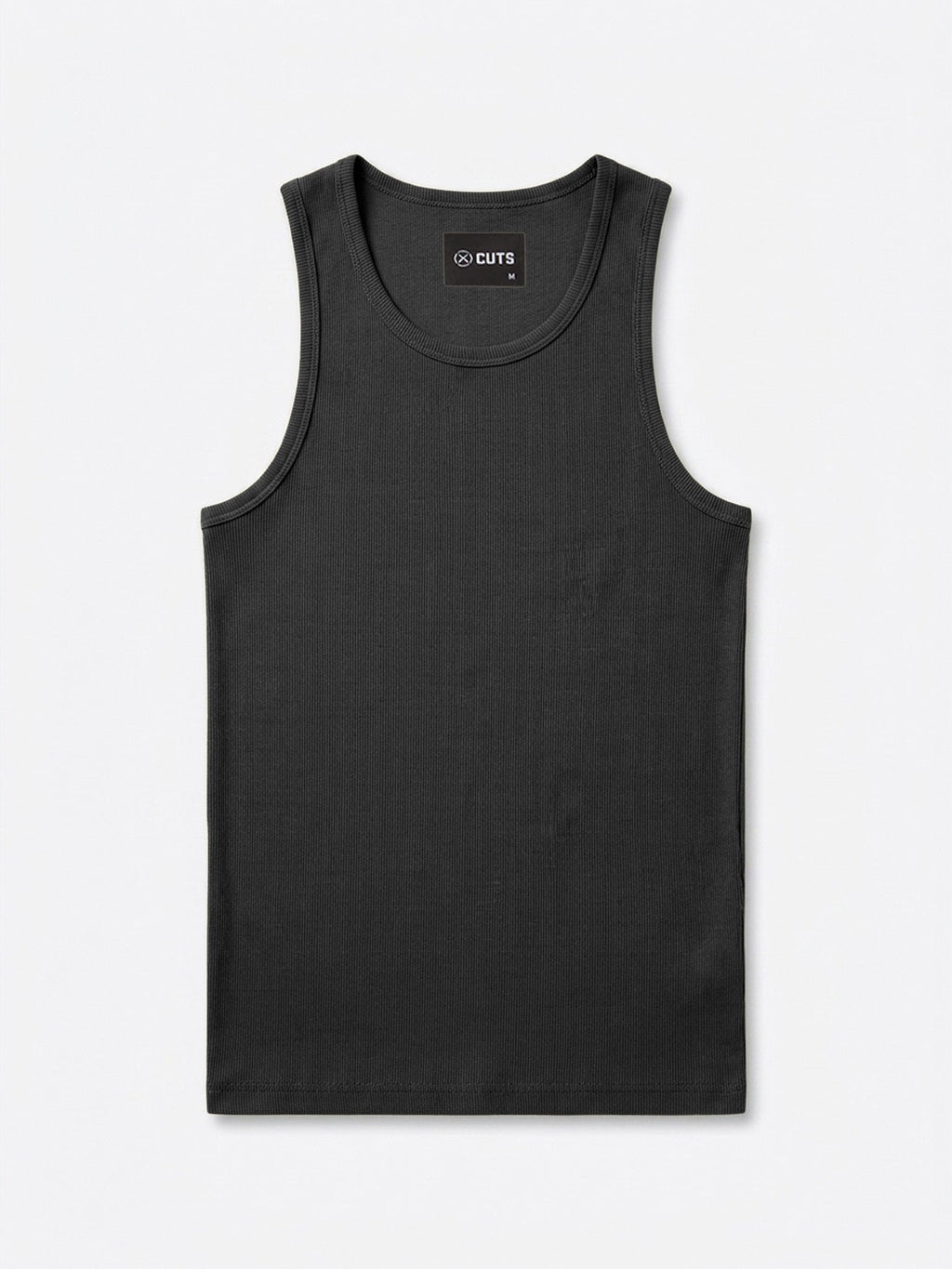 Essential Rib Tank | Black Form-Fitting