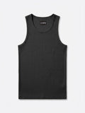 Essential Rib Tank | Black Form-Fitting