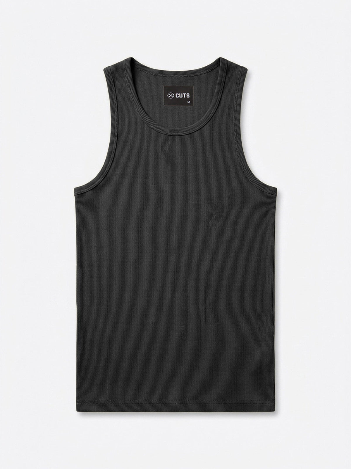 Essential Rib Tank | Black Form-Fitting