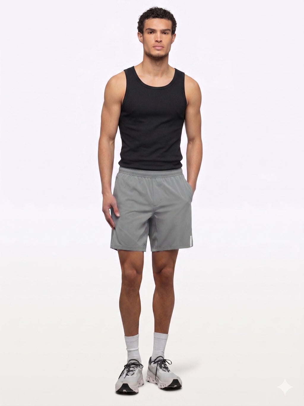 Essential Rib Tank | Black Form-Fitting