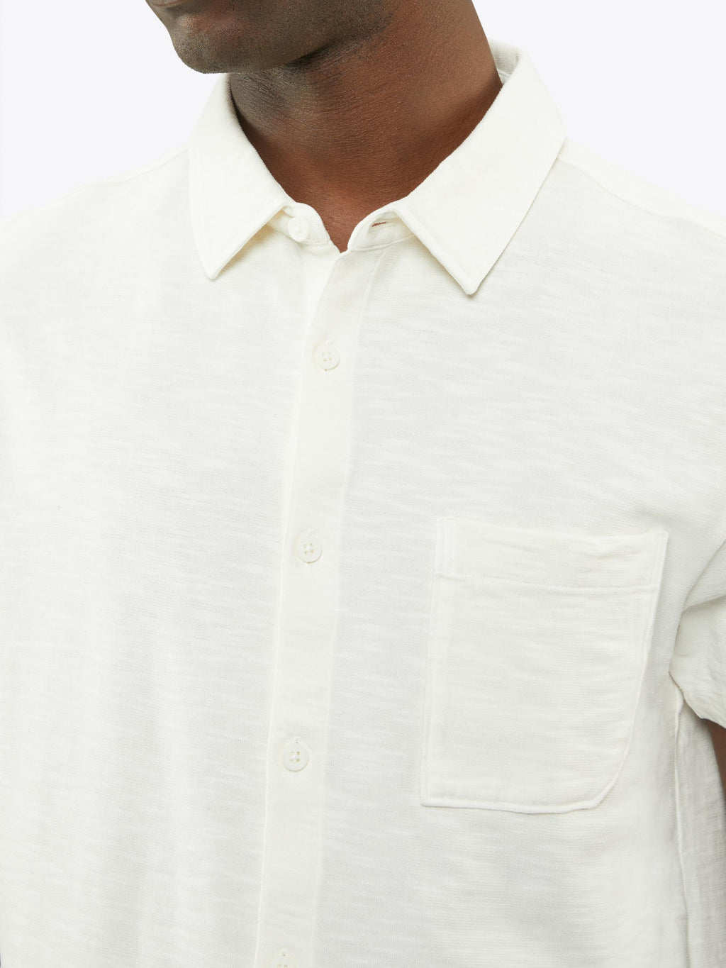 Riva Slub Button Up | Bone Classic-Fit
